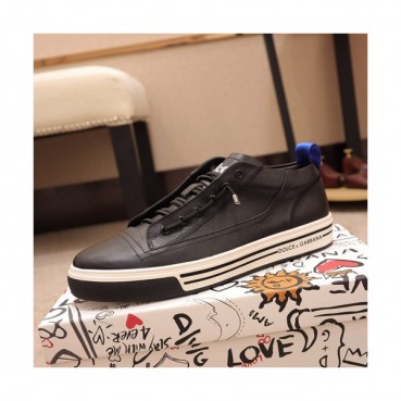 Dolce&Gabbana 2019 Mens Leather Sneakers  - 돌체앤가바나 2019 남성용 레더 스니커즈 DGS0064,Size(240 