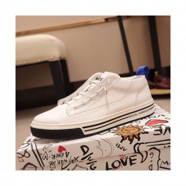 Dolce&Gabbana 2019 Mens Leather Sneakers  - 돌체앤가바나 2019 남성용 레더 스니커즈 DGS0063,Size(240 
