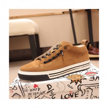 Dolce&Gabbana 2019 Mens Leather Sneakers  - 돌체앤가바나 2019 남성용 레더 스니커즈 DGS0062,Size(240 