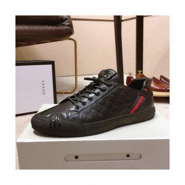Gucci 2019 Mens Leather Sneakers - 구찌 2019 남성용 레더 스니커즈 GUCS0348,Size(240 