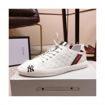 Gucci 2019 Mens Leather Sneakers - 구찌 2019 남성용 레더 스니커즈 GUCS0347,Size(240 