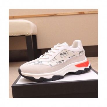 Gucci 2019 Mens Leather Sneakers - 구찌 2019 남성용 레더 스니커즈 GUCS0345,Size(240 
