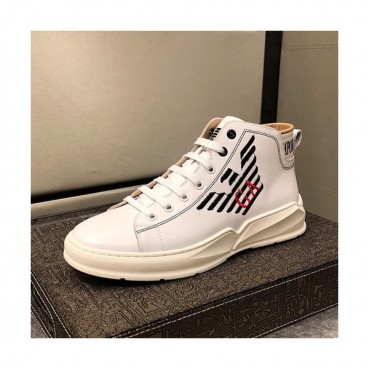 Armani 2019 Mens Leather Sneakers  - 알마니 2019 남성용 레더 스니커즈 ARMS0024,Size(240 
