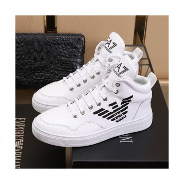 Armani 2019 Mens Leather Sneakers  - 알마니 2019 남성용 레더 스니커즈 ARMS0019,Size(240 