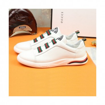 Gucci 2019 Mens Leather Sneakers - 구찌 2019 남성용 레더 스니커즈 GUCS0336,Size(240 