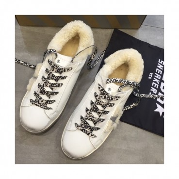 Golden Goose 2019 Ladies Leather Sneakers - 골든구스 2019 여성용 레더 스니커즈,GGDBS0022.Size (225 