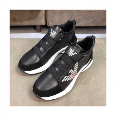 Armani 2019 Mens Leather Sneakers  - 알마니 2019 남성용 레더 스니커즈 ARMS0018,Size(240 