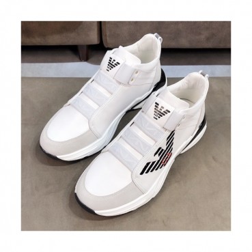 Armani 2019 Mens Leather Sneakers  - 알마니 2019 남성용 레더 스니커즈 ARMS0017,Size(240 