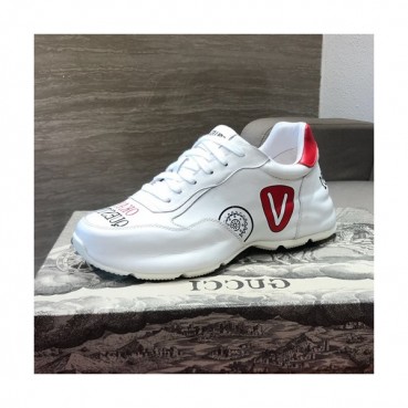 Gucci 2019 Mens Leather Sneakers - 구찌 2019 남성용 레더 스니커즈 GUCS0316,Size(240 