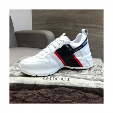 Gucci 2019 Mens Leather Sneakers - 구찌 2019 남성용 레더 스니커즈 GUCS0313,Size(240 