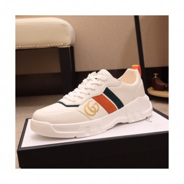 Gucci 2019 Mens Leather Sneakers - 구찌 2019 남성용 레더 스니커즈 GUCS0312,Size(240 