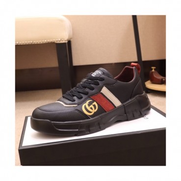 Gucci 2019 Mens Leather Sneakers - 구찌 2019 남성용 레더 스니커즈 GUCS0310,Size(240 