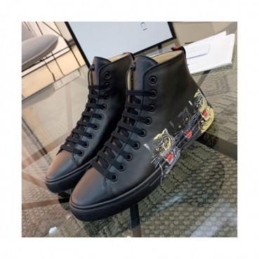 Gucci 2019 Mens Leather Sneakers - 구찌 2019 남성용 레더 스니커즈 GUCS0308,Size(240 