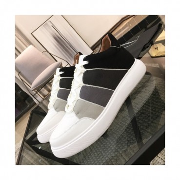Ermenegildo Zegna  2019 Mens Leather Sneakers - 에르메넬질도 제냐 2019 남성용 레더 스니커즈 ZEGS0002.Size(240 