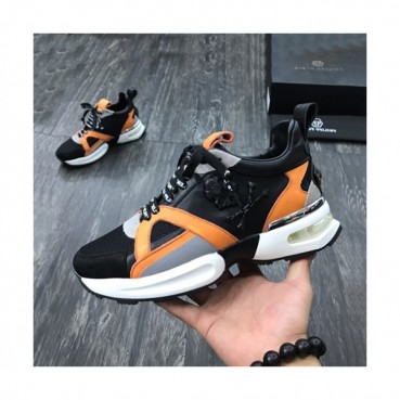 Philipp plein 2019 Mens Leather Sneakers  - 필립플레인 2019 남성용 레더 스니커즈 PPS0087,Size(240 