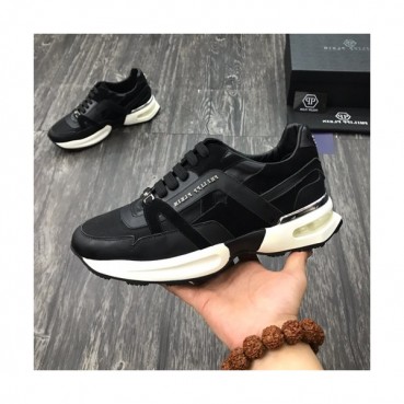 Philipp plein 2019 Mens Leather Sneakers  - 필립플레인 2019 남성용 레더 스니커즈 PPS0086,Size(240 