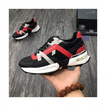 Philipp plein 2019 Mens Leather Sneakers  - 필립플레인 2019 남성용 레더 스니커즈 PPS0085,Size(240 