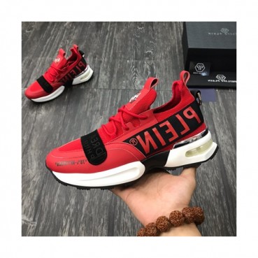Philipp plein 2019 Mens Leather Sneakers  - 필립플레인 2019 남성용 레더 스니커즈 PPS0084,Size(240 