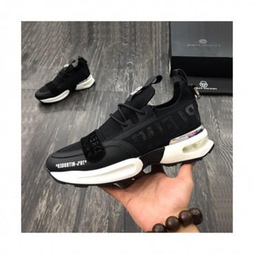Philipp plein 2019 Mens Leather Sneakers  - 필립플레인 2019 남성용 레더 스니커즈 PPS0083,Size(240 