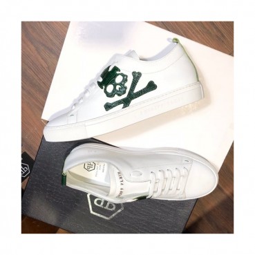 Philipp plein 2019 Mens Leather Sneakers  - 필립플레인 2019 남성용 레더 스니커즈 PPS0070,Size(240 