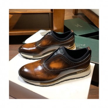 Berluti 2019 Mens Leather Sneakers -  벨루티 2019 남성용 레더 스니커즈 BERTS0022.Size(240 