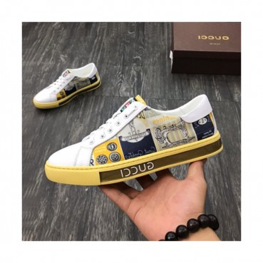 Gucci 2019 Mens Leather Sneakers - 구찌 2019 남성용 레더 스니커즈 GUCS0285,Size(240 