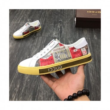 Gucci 2019 Mens Leather Sneakers - 구찌 2019 남성용 레더 스니커즈 GUCS0284,Size(240 