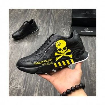 Philipp plein 2019 Mens Leather Sneakers  - 필립플레인 2019 남성용 레더 스니커즈 PPS0056,Size(240 