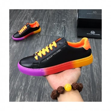 Philipp plein 2019 Mens Leather Sneakers  - 필립플레인 2019 남성용 레더 스니커즈 PPS0052,Size(240 