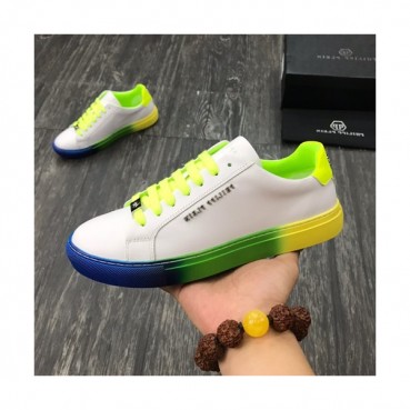 Philipp plein 2019 Mens Leather Sneakers  - 필립플레인 2019 남성용 레더 스니커즈 PPS0051,Size(240 