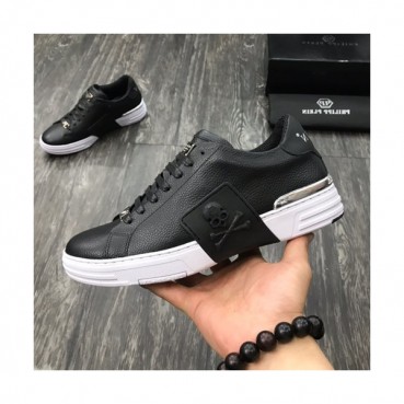 Philipp plein 2019 Mens Leather Sneakers  - 필립플레인 2019 남성용 레더 스니커즈 PPS0050,Size(240 