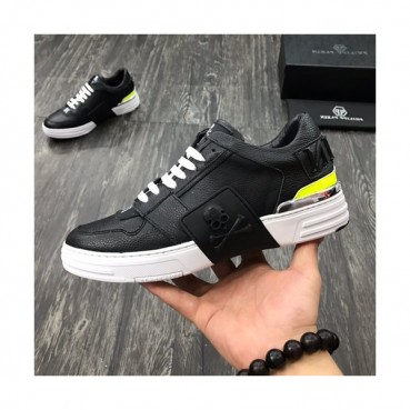Philipp plein 2019 Mens Leather Sneakers  - 필립플레인 2019 남성용 레더 스니커즈 PPS0044,Size(240 