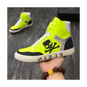 Philipp plein 2019 Mens Leather Sneakers  - 필립플레인 2019 남성용 레더 스니커즈 PPS0034,Size(240 