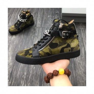 Giuseppe Zanoti 2019 Mens Leather Sneakers - 쥬세페자노티 2019 남성용 레더 스니커즈 GZS0028,Size(240 