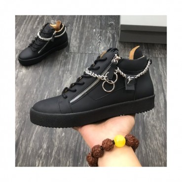 Giuseppe Zanoti 2019 Mens Leather Sneakers - 쥬세페자노티 2019 남성용 레더 스니커즈 GZS0026,Size(240 