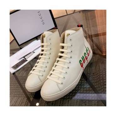Gucci 2019 Mens Leather Sneakers - 구찌 2019 남성용 레더 스니커즈 GUCS0276,Size(240 