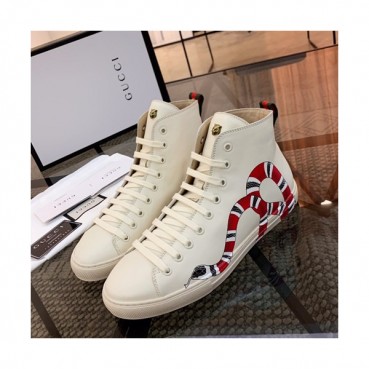 Gucci 2019 Mens Leather Sneakers - 구찌 2019 남성용 레더 스니커즈 GUCS0274,Size(240 