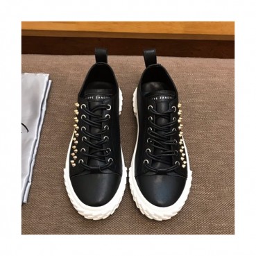 Giuseppe Zanoti 2019 Mens Leather Sneakers - 쥬세페자노티 2019 남성용 레더 스니커즈 GZS0025,Size(240 