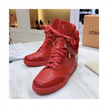 Louis vuitton 2019 Ladies Leather Wedge Sneakers  - 루이비통 2019 여성용 레더 웨지 스니커즈 LOUS0224,Size(225 