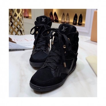 Louis vuitton 2019 Ladies Leather Wedge Sneakers  - 루이비통 2019 여성용 레더 웨지 스니커즈 LOUS0223,Size(225 