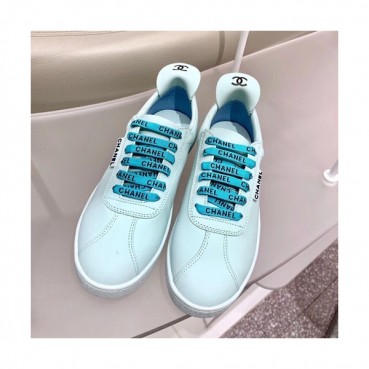 Chanel 2019 Mm / Wm Leather Sneakers - 샤넬 2019 남여공용 레더 스니커즈 CHAS0342.Size(225 