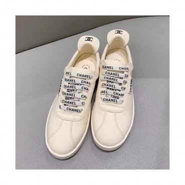 Chanel 2019 Mm / Wm Leather Sneakers - 샤넬 2019 남여공용 레더 스니커즈 CHAS0340.Size(225 
