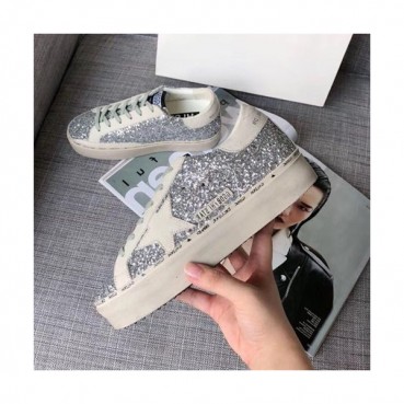 Golden Goose 2019 Ladies Leather Sneakers - 골든구스 2019 여성용 레더 스니커즈,GGDBS0019.Size (225 
