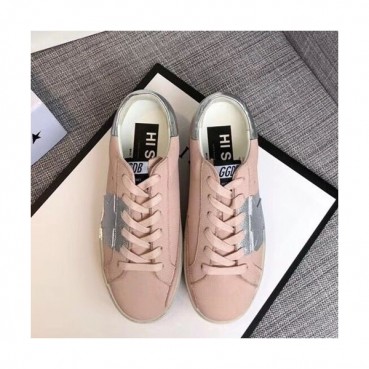Golden Goose 2019 Ladies Leather Sneakers - 골든구스 2019 여성용 레더 스니커즈,GGDBS0010.Size (225 