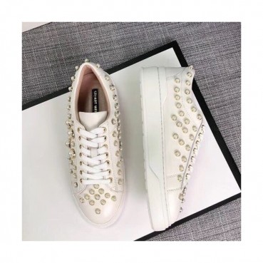 Stuart Weitzman 2019 Ladies Leather Sneakers - 슈트어트 와이츠먼 2019 여성용 레더 스니커즈 STUS0037,Size(225