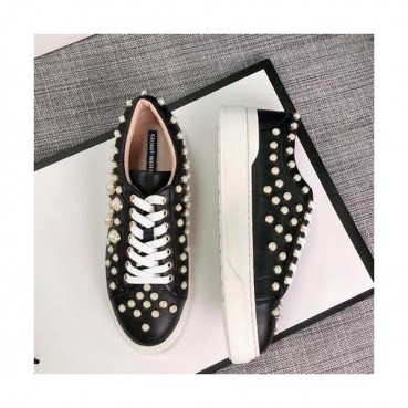 Stuart Weitzman 2019 Ladies Leather Sneakers - 슈트어트 와이츠먼 2019 여성용 레더 스니커즈 STUS0036,Size(225
