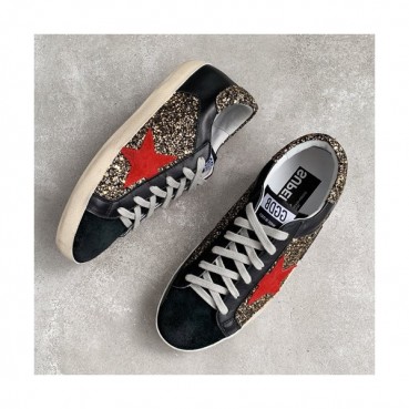 Golden Goose 2019 Ladies Leather Sneakers - 골든구스 2019 여성용 레더 스니커즈,GGDBS0004.Size (225 