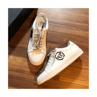 Philipp plein 2019 Mens Leather Sneakers  - 필립플레인 2019 남성용 레더 스니커즈 PPS0029,Size(240 