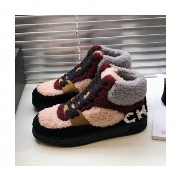 Chanel 2019 Ladies Lambs Wool Sneakers - 샤넬 2019 여성용 램스울 스니커즈 CHAS0322.Size(225 