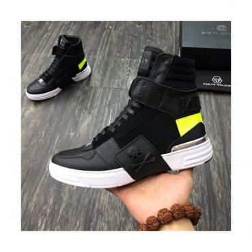 Philipp plein 2019 Mens Leather Sneakers  - 필립플레인 2019 남성용 레더 스니커즈 PPS0020,Size(240 